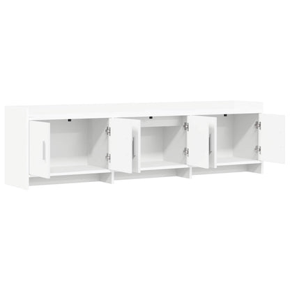 TV Cabinet 168 x 33 x 47 cm White Engineered Wood