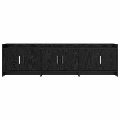 TV Cabinet 168 x 33 x 47 cm Black Oak Engineered Wood