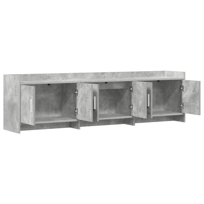 TV Cabinet 168 x 33 x 47 cm Concrete Grey Engineered Wood