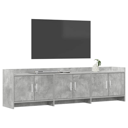 TV Cabinet 168 x 33 x 47 cm Concrete Grey Engineered Wood