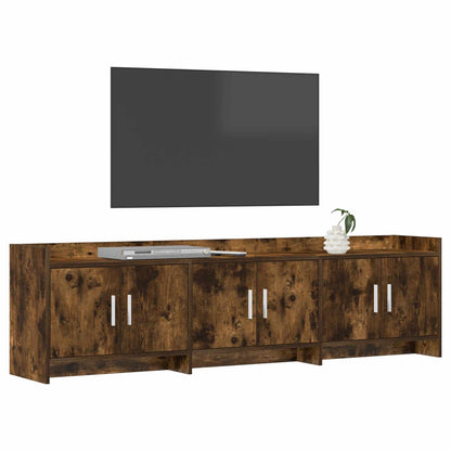 TV Cabinet 168 x 33 x 47 cm Smoked Oak Engineered Wood