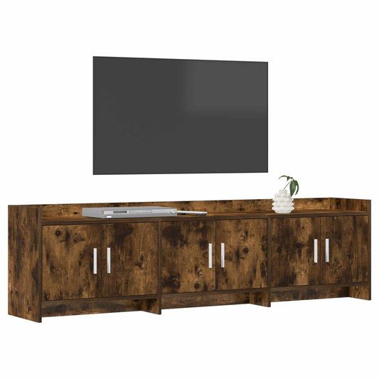TV Cabinet 168 x 33 x 47 cm Smoked Oak Engineered Wood