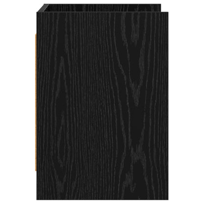 TV Cabinet 60 x 33 x 47 cm Black Oak Engineered Wood