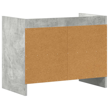 TV Cabinet 60 x 33 x 47 cm Concrete Grey Engineered Wood