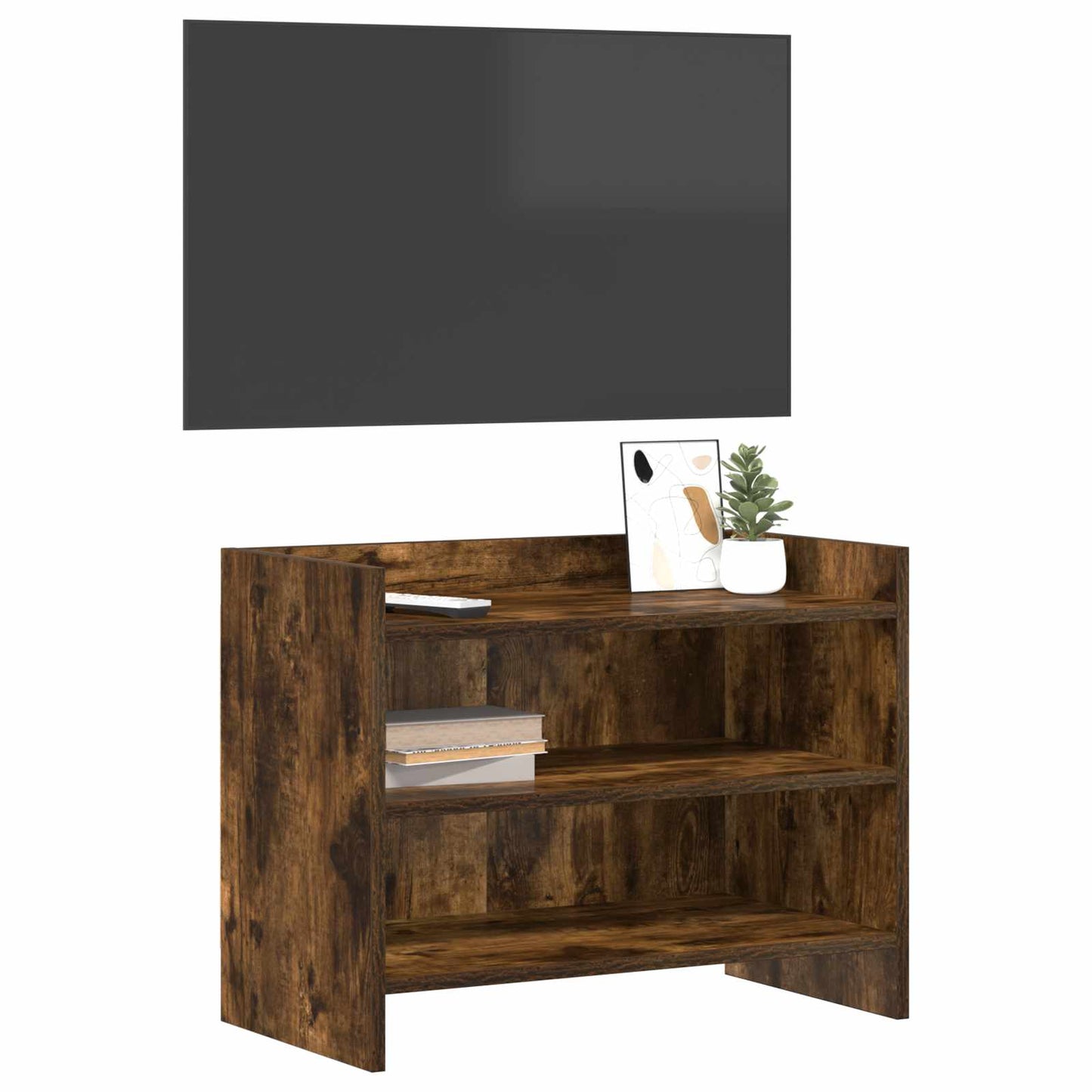 TV Cabinet 60 x 33 x 47 cm Smoked Oak Engineered Wood