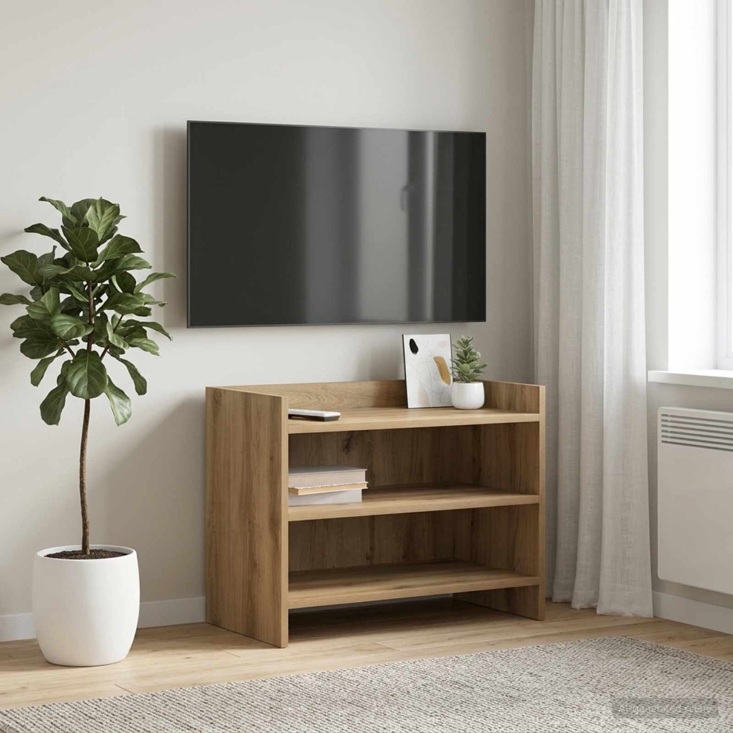 TV Cabinet 60 x 33 x 47 cm Artisan Oak Engineered Wood