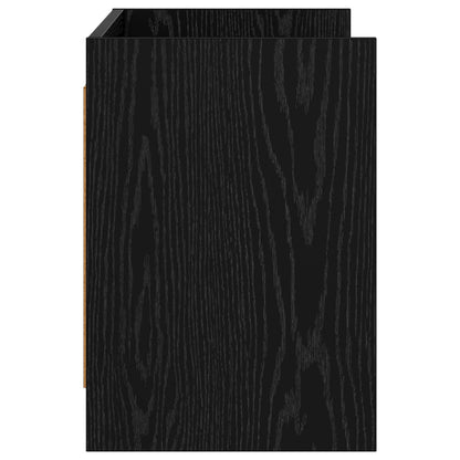 TV Cabinet 100 x 33 x 47 cm Black Oak Engineered Wood