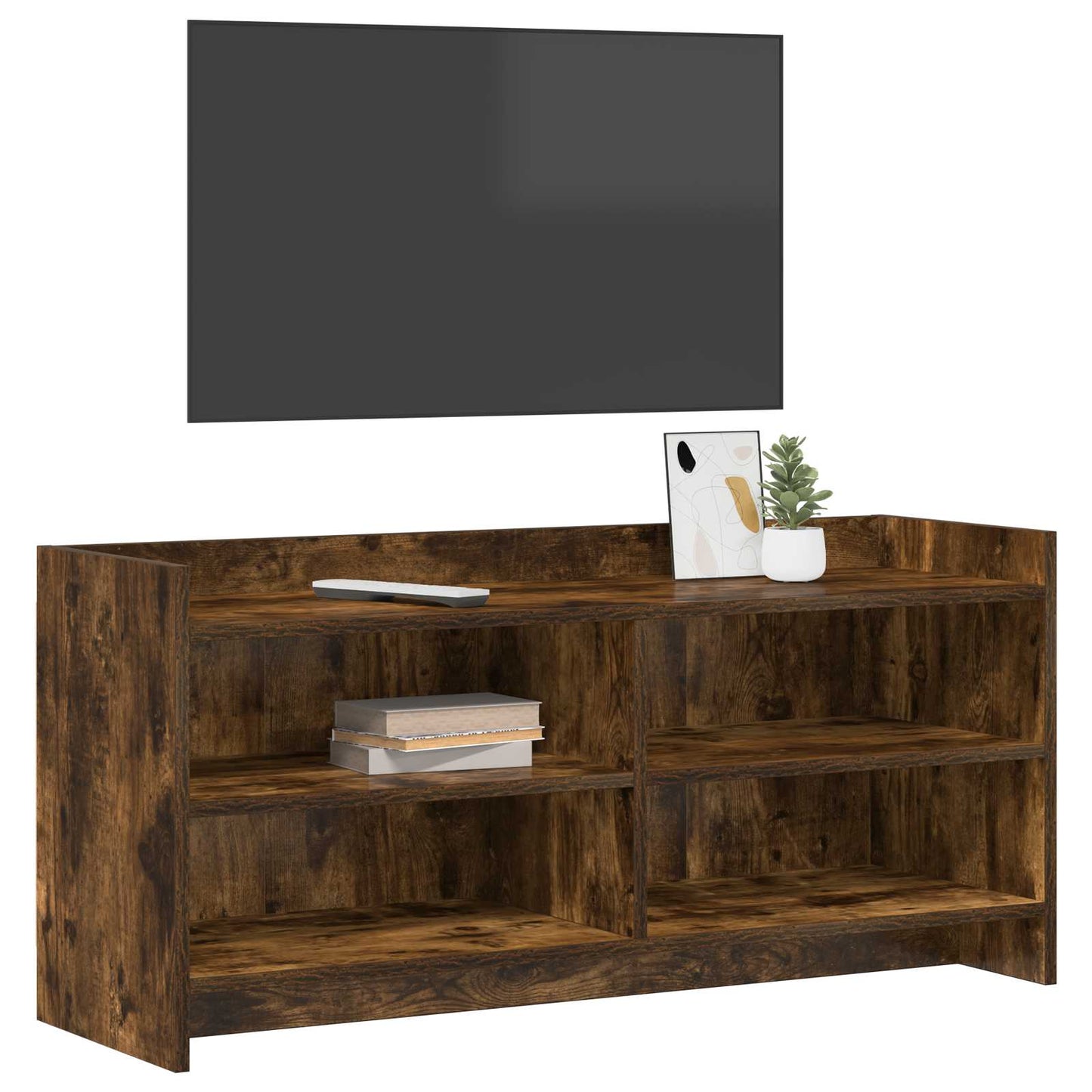 TV Cabinet 100 x 33 x 47 cm Smoked Oak Engineered Wood