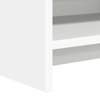 TV Cabinet 135 x 33 x 47 cm White Engineered Wood
