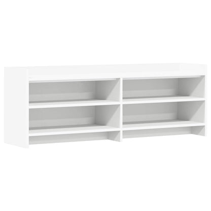 TV Cabinet 135 x 33 x 47 cm White Engineered Wood