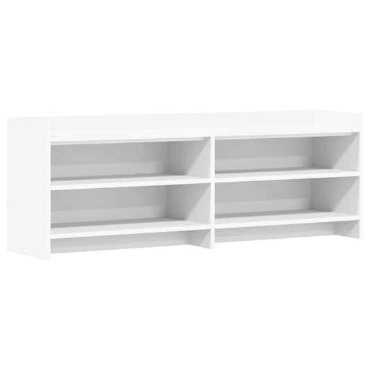 TV Cabinet 135 x 33 x 47 cm White Engineered Wood
