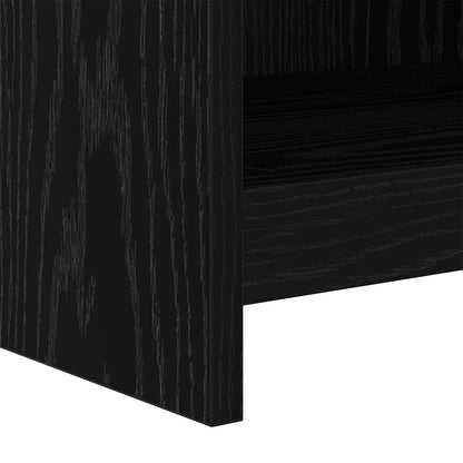 TV Cabinet 135 x 33 x 47 cm Black Oak Engineered Wood
