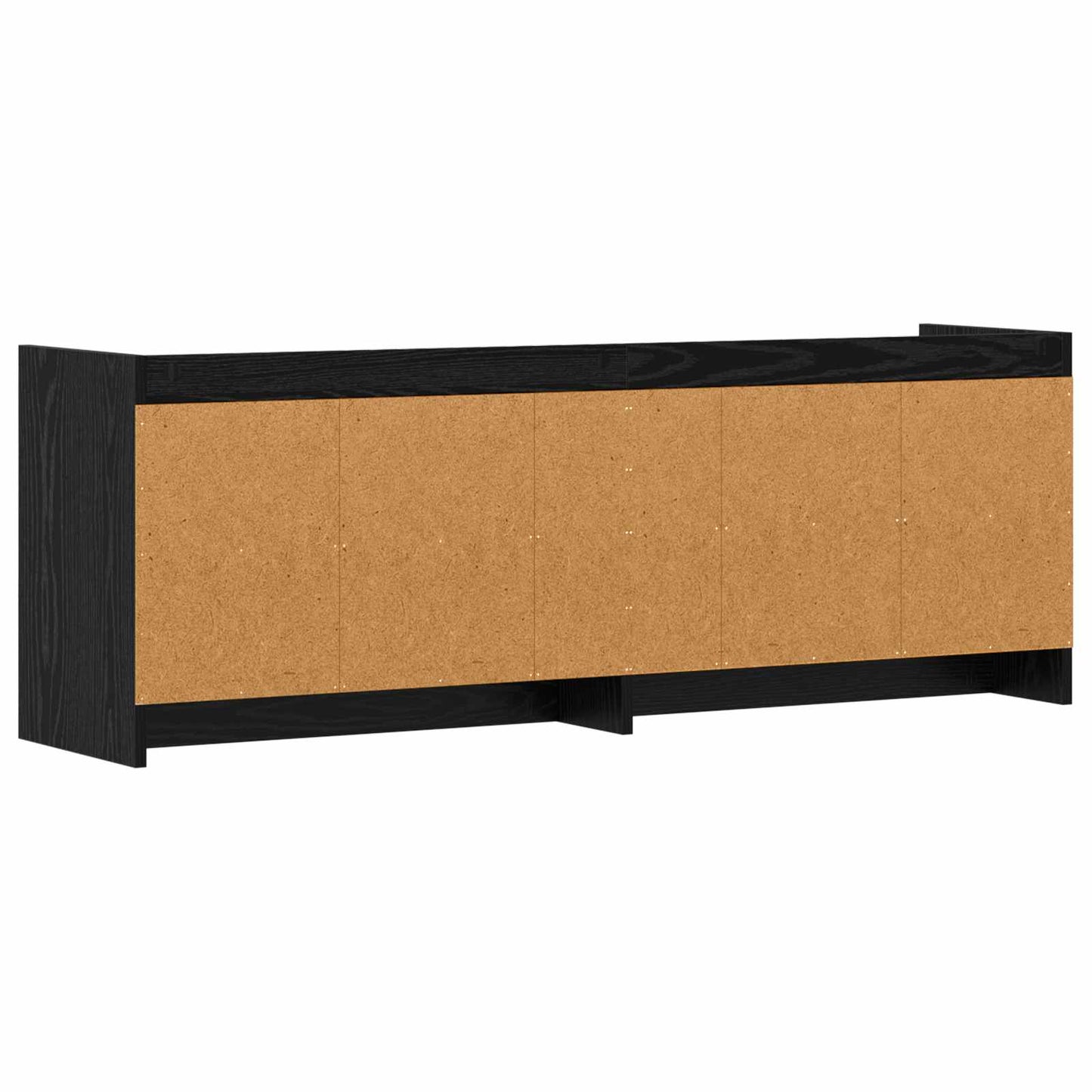 TV Cabinet 135 x 33 x 47 cm Black Oak Engineered Wood