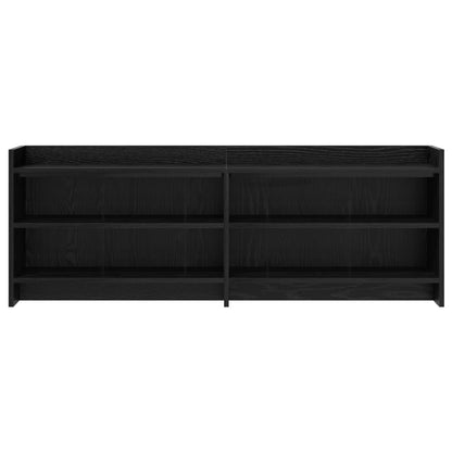 TV Cabinet 135 x 33 x 47 cm Black Oak Engineered Wood