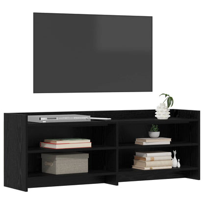 TV Cabinet 135 x 33 x 47 cm Black Oak Engineered Wood