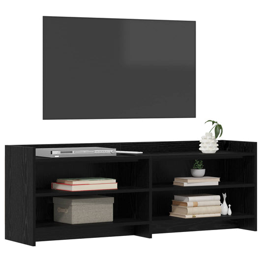 TV Cabinet 135 x 33 x 47 cm Black Oak Engineered Wood