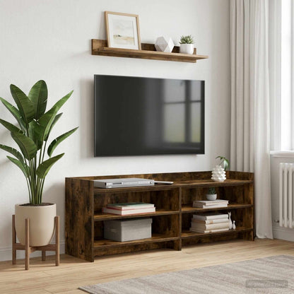 TV Cabinet 135 x 33 x 47 cm Smoked Oak Engineered Wood