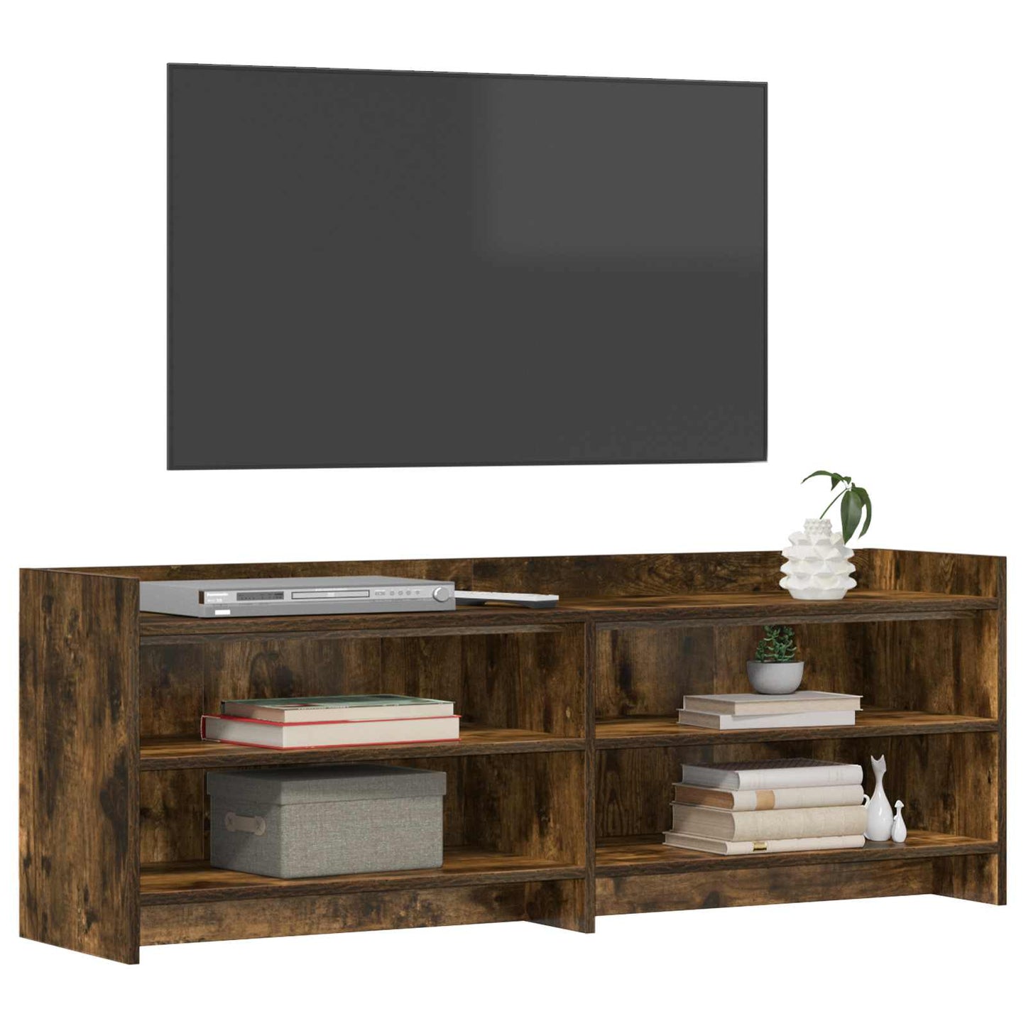TV Cabinet 135 x 33 x 47 cm Smoked Oak Engineered Wood