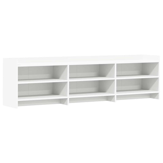 TV Cabinet 168 x 33 x 47 cm White Engineered Wood