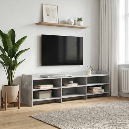 TV Cabinet 168 x 33 x 47 cm Concrete Grey Engineered Wood
