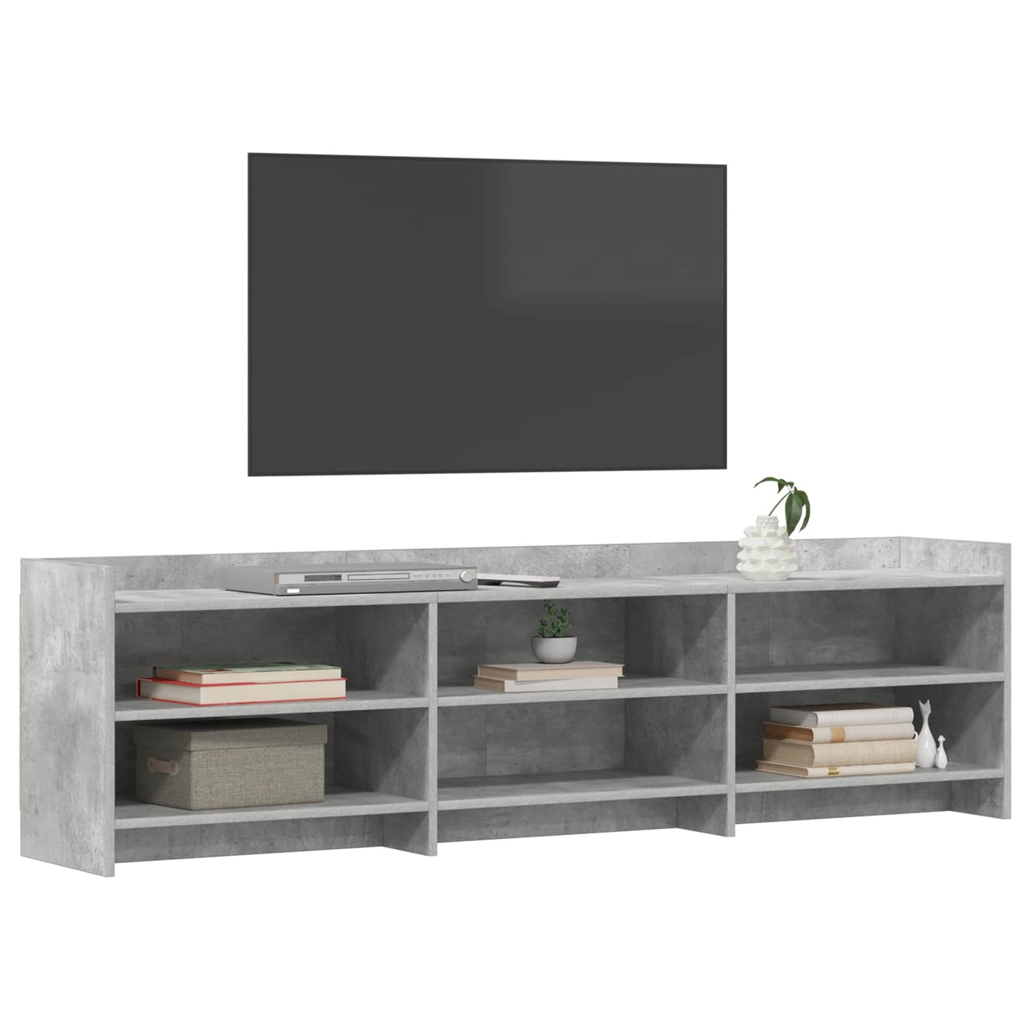 TV Cabinet 168 x 33 x 47 cm Concrete Grey Engineered Wood