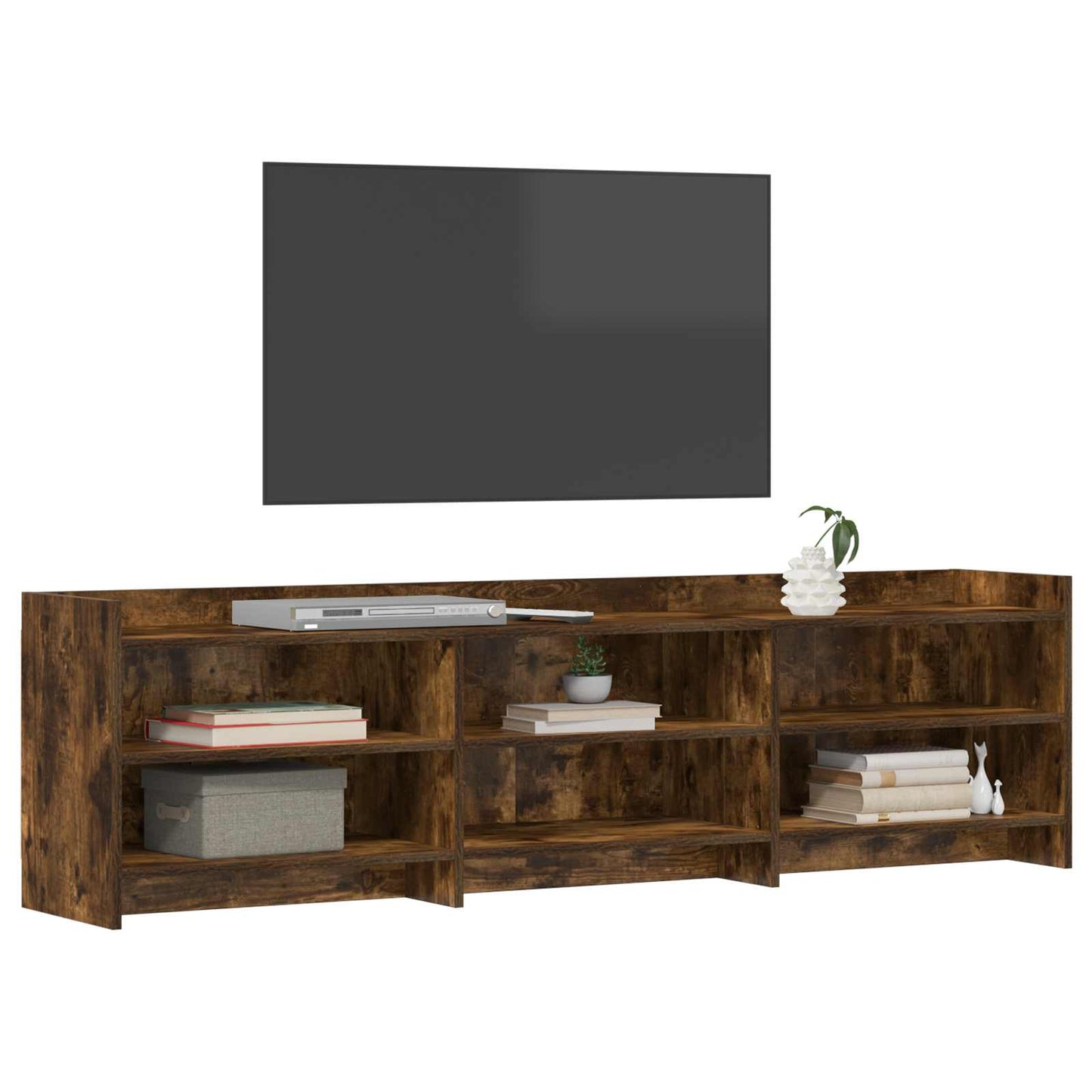 TV Cabinet 168 x 33 x 47 cm Smoked Oak Engineered Wood