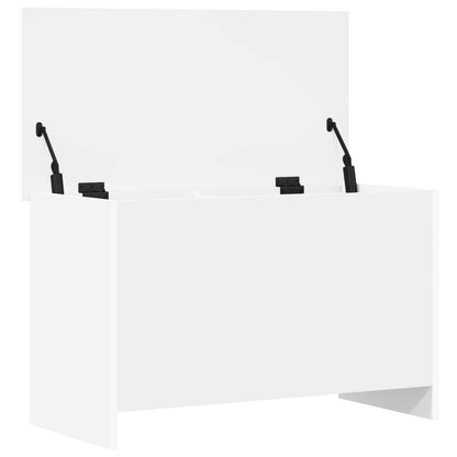 Storage Chest White 80 x 40 x 50 cm Engineered Wood