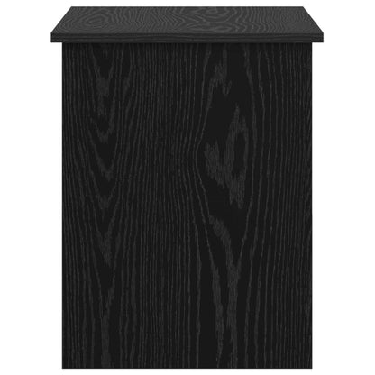 Storage Chest Black Oak 80 x 40 x 50 cm Engineered Wood