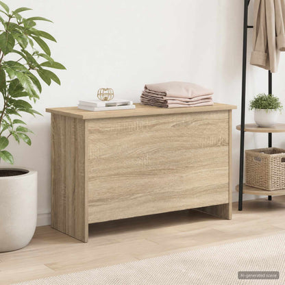 Storage Chest Sonoma Oak 80 x 40 x 50 cm Engineered Wood
