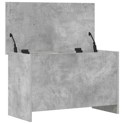 Storage Chest Concrete Grey 80 x 40 x 50 cm Engineered Wood