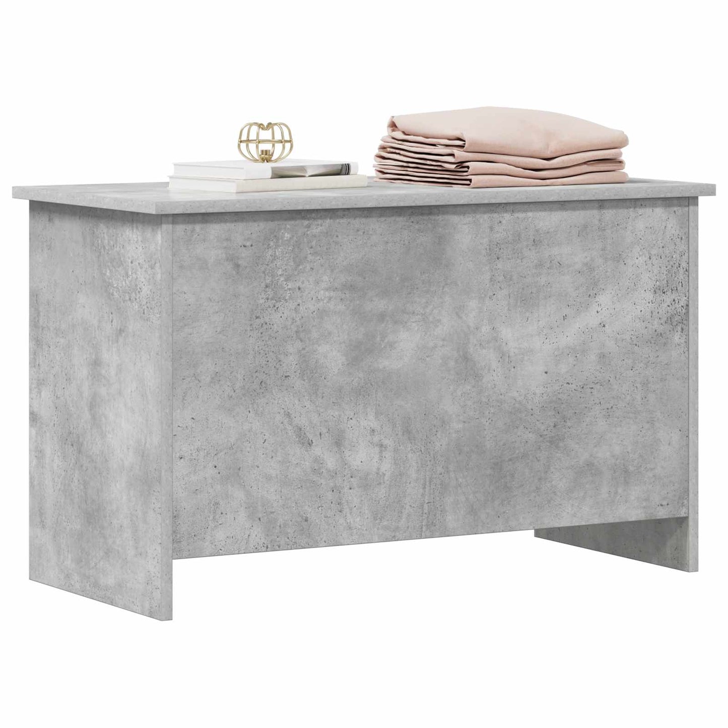 Storage Chest Concrete Grey 80 x 40 x 50 cm Engineered Wood