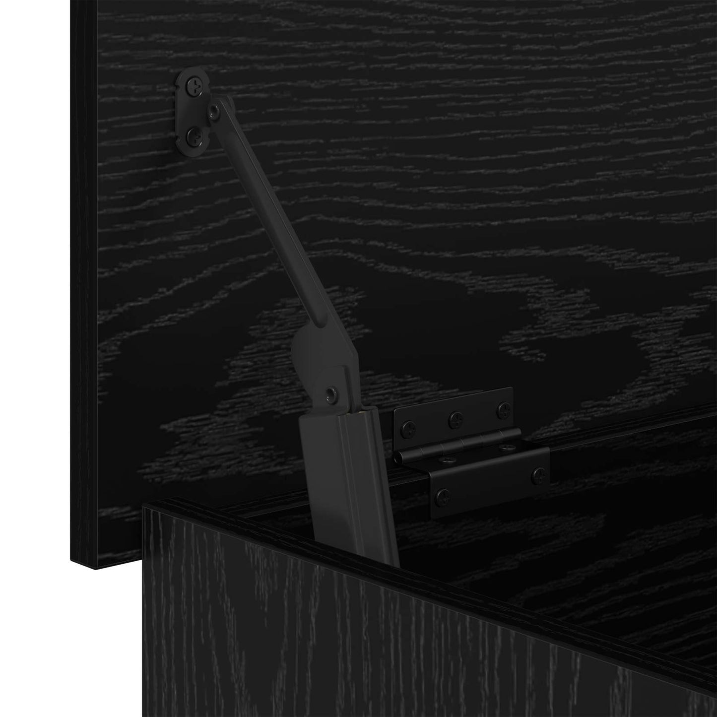 Storage Chest Black Oak 100 x 40 x 50 cm Engineered Wood