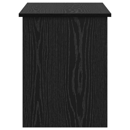 Storage Chest Black Oak 100 x 40 x 50 cm Engineered Wood