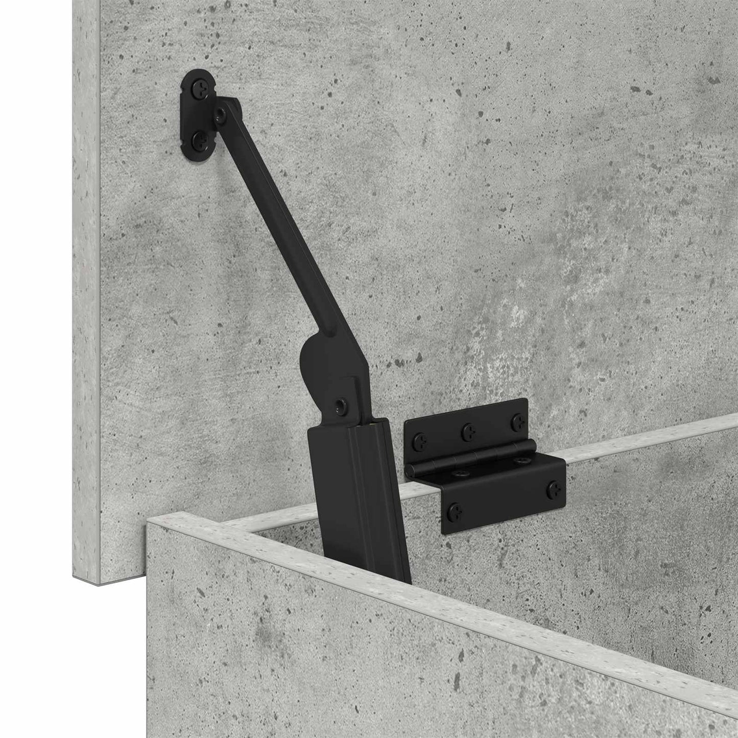 Storage Chest Concrete Grey 100 x 40 x 50 cm Engineered Wood