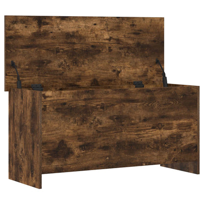 Storage Chest Smoked Oak 100 x 40 x 50 cm Engineered Wood