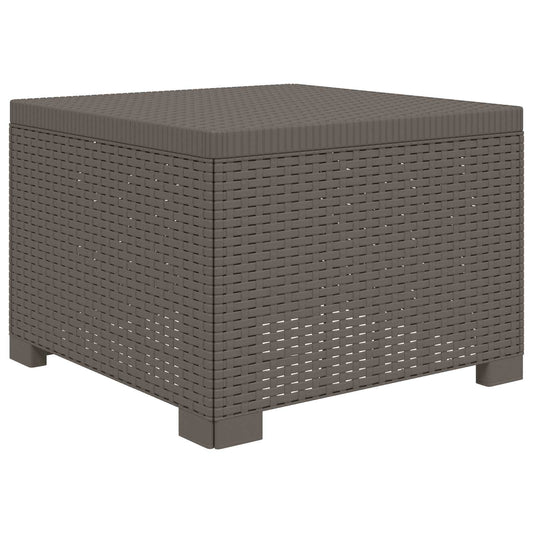 1-Seater Garden Sofa Rattan Look PP Light Grey