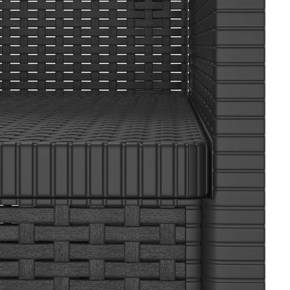 1-Seater Armchair Rattan Look PP Anthracite