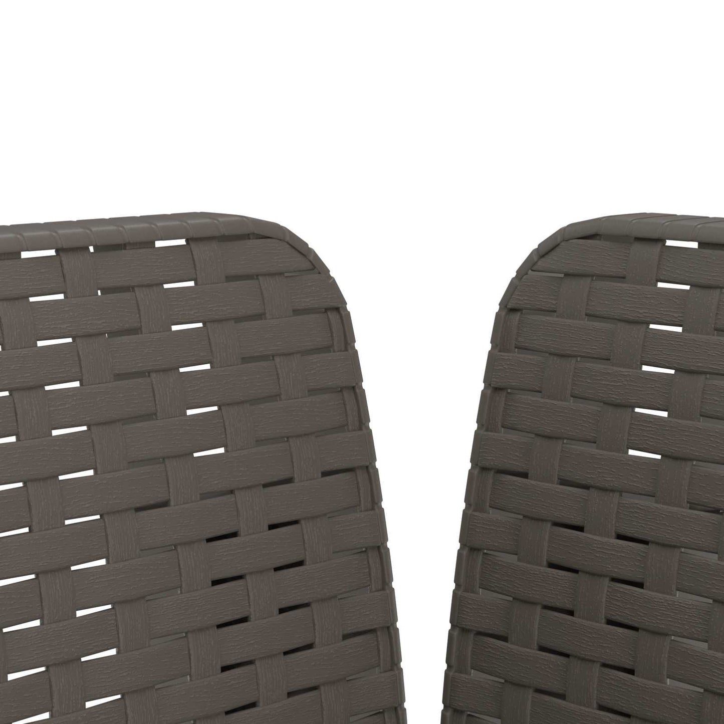 1-Seater Armchair Rattan Look PP Light Grey