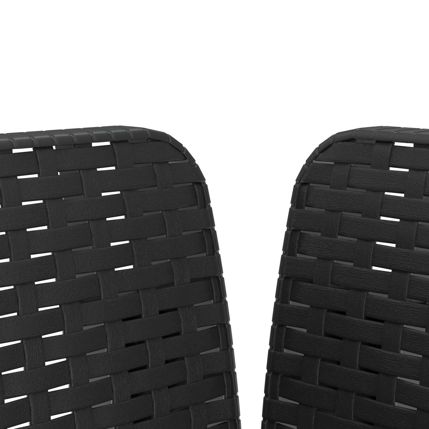 1-Seater Armchair with Cushion Rattan Look PP Anthracite