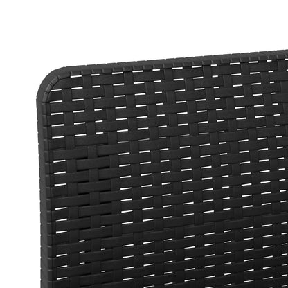 3-Seater Garden Sofa Rattan Look PP Anthracite