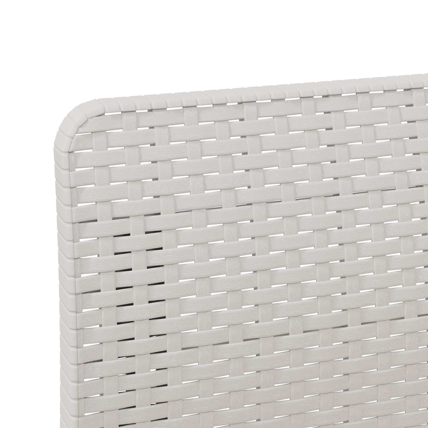 3-Seater Garden Sofa Rattan Look PP White