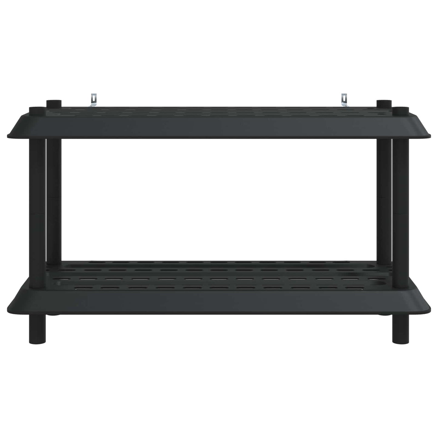 Shelving Unit 2-Tier 100 x 40 x 55.5 cm PP Anthracite