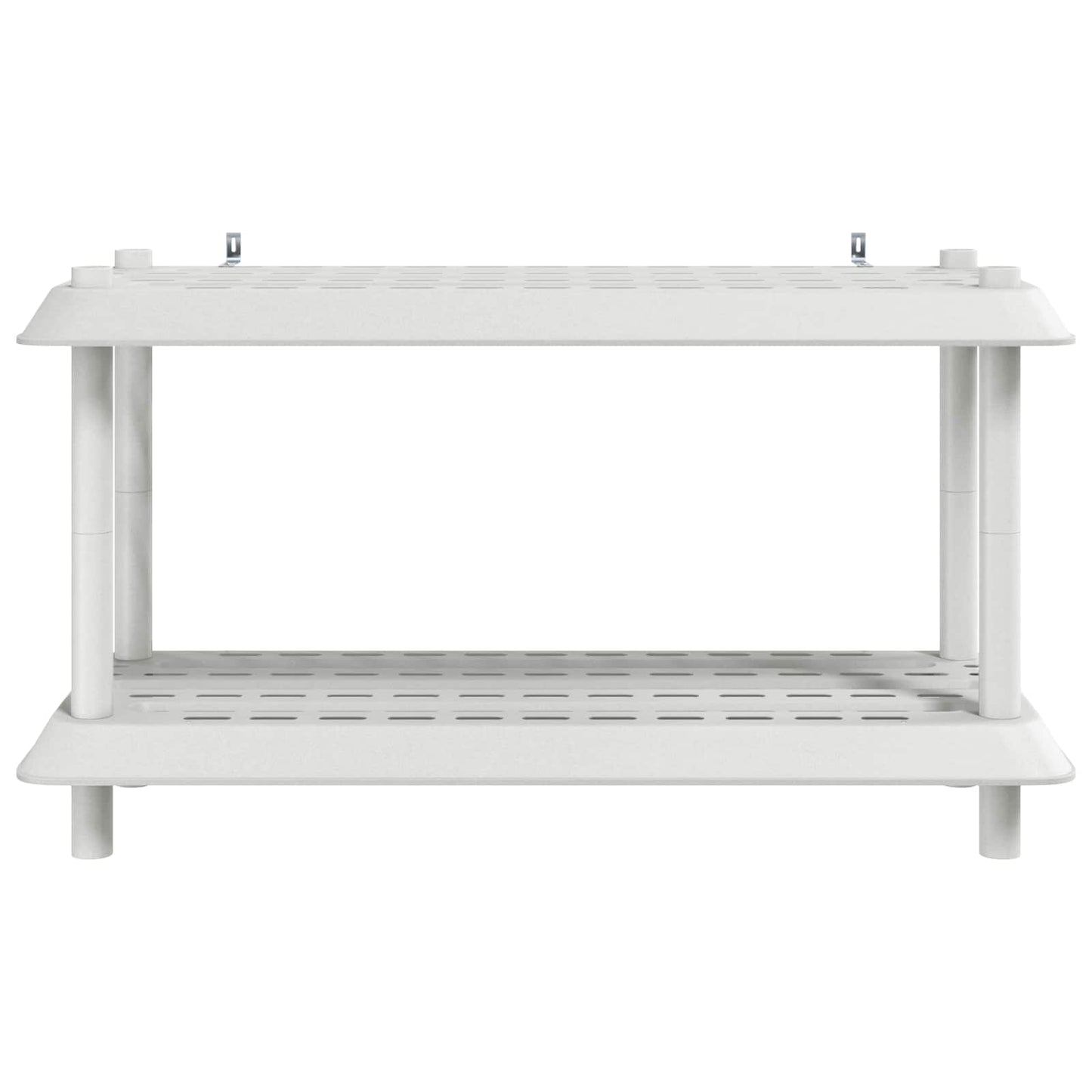 Shelving Unit 2-Tier 100 x 40 x 55.5 cm PP White