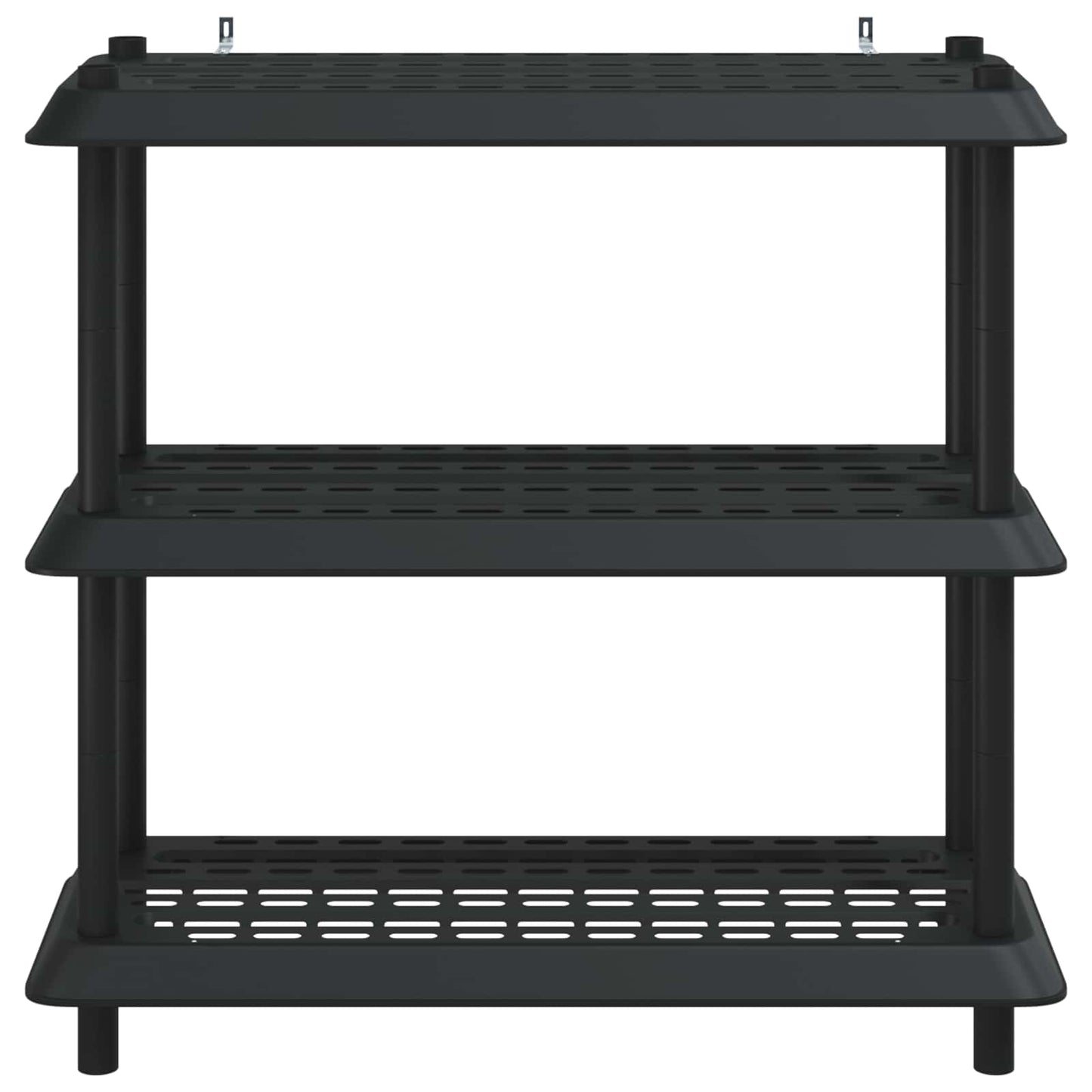 Shelving Unit 3-Tier 100 x 40 x 96 cm PP Anthracite
