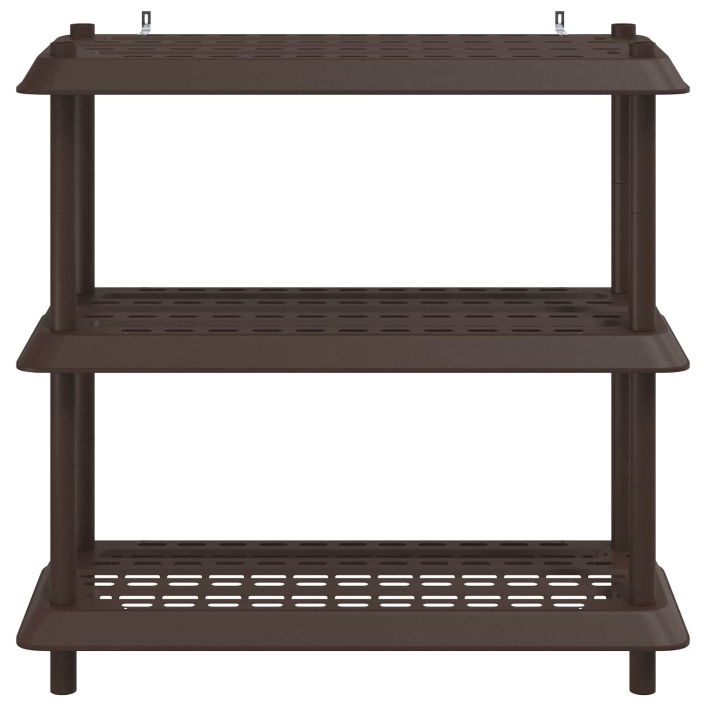 Shelving Unit 3-Tier 100 x 40 x 96 cm PP Brown