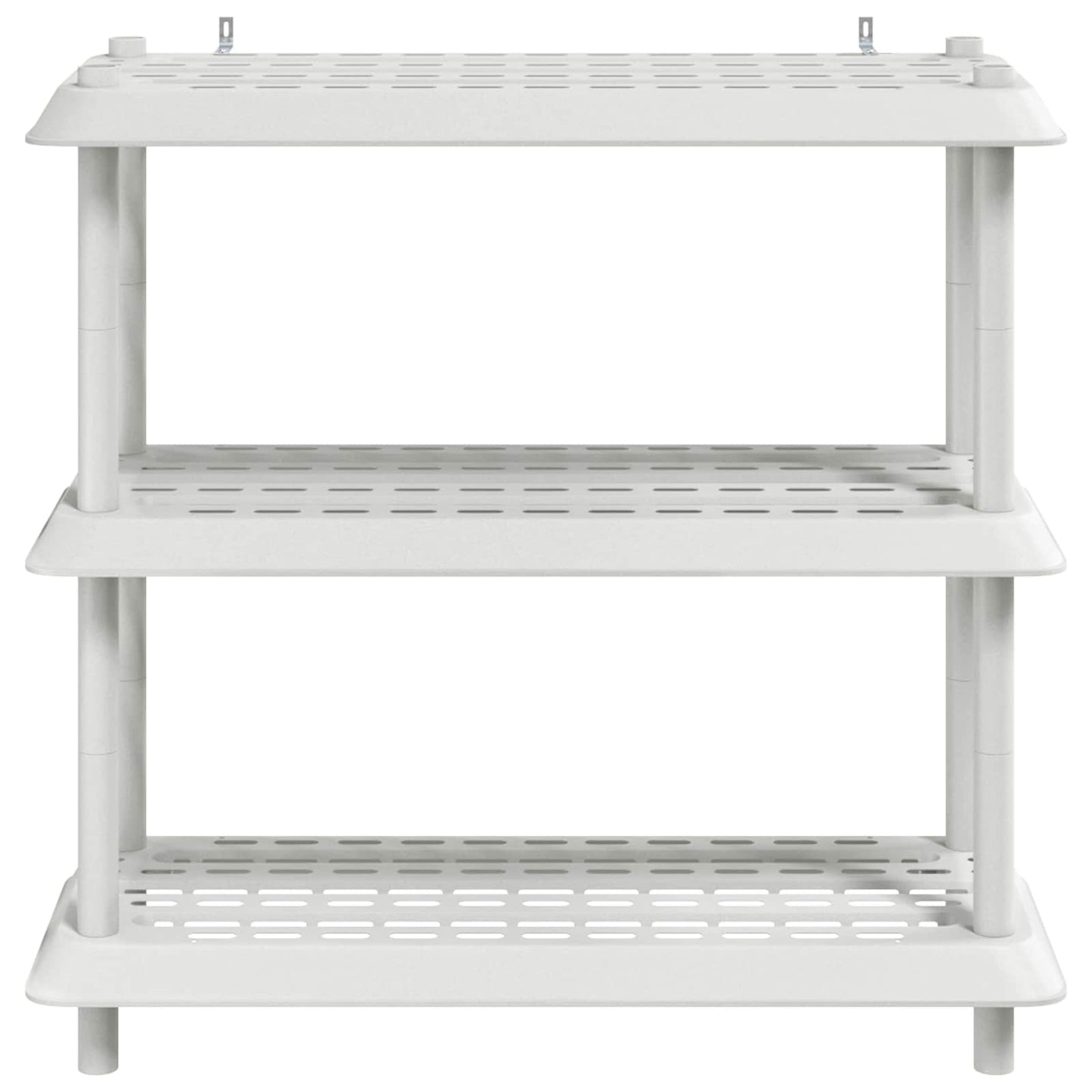 Shelving Unit 3-Tier 100 x 40 x 96 cm PP White