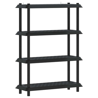 Shelving Unit 4-Tier 100 x 40 x 136.5 cm PP Anthracite