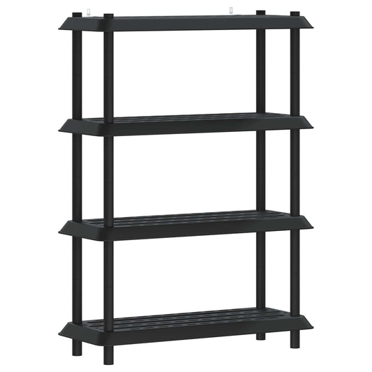 Shelving Unit 4-Tier 100 x 40 x 136.5 cm PP Anthracite