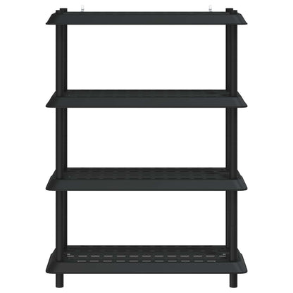 Shelving Unit 4-Tier 100 x 40 x 136.5 cm PP Anthracite