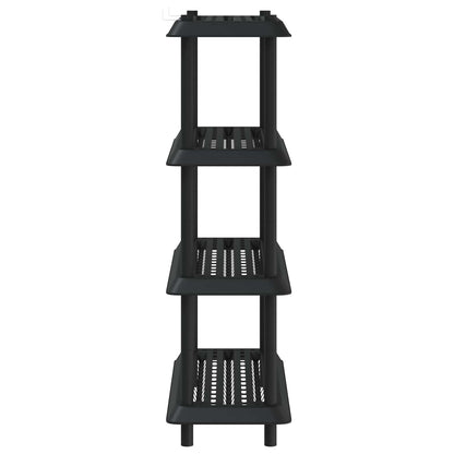 Shelving Unit 4-Tier 100 x 40 x 136.5 cm PP Anthracite